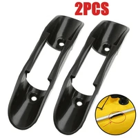 2pcs kayak marine boat paddle clip holder watercraft black plastic with screws