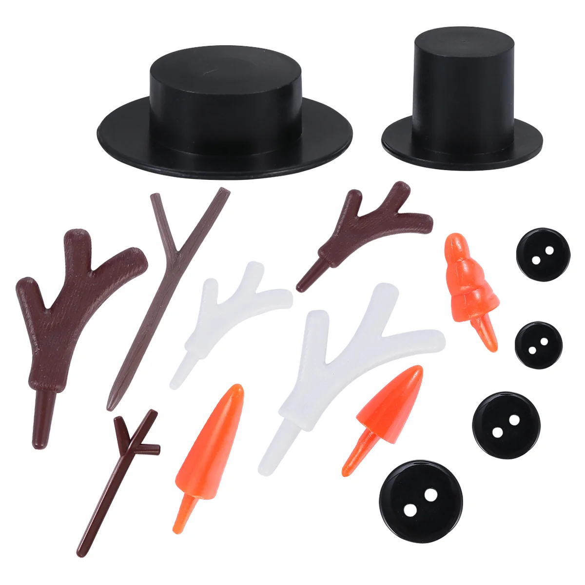 

Snowman Christmas Kit Making Kits Hat Decorating Kidsornamentcrafts Black Buttons Nose Xmas Your Own Build Make Decorations