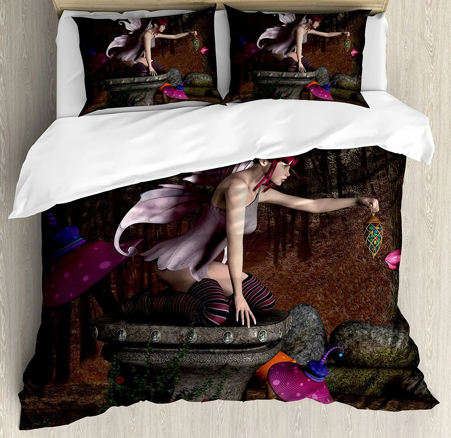 

3 шт., Комплект постельного белья с рисунком мифического существа