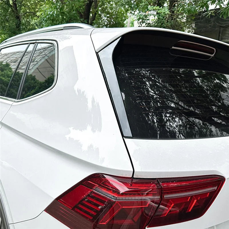 

-для VW Tiguan MK2 R-Line 2017-2023, ярко-черный спойлер на заднее окно автомобиля, боковое крыло, накладка, автомобильные детали