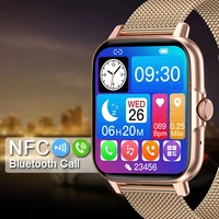 lige nfc bluetooth call smart watch women men 1 69 inch sports fitness smartwatch for android xiaomi samsung redmi apple watches