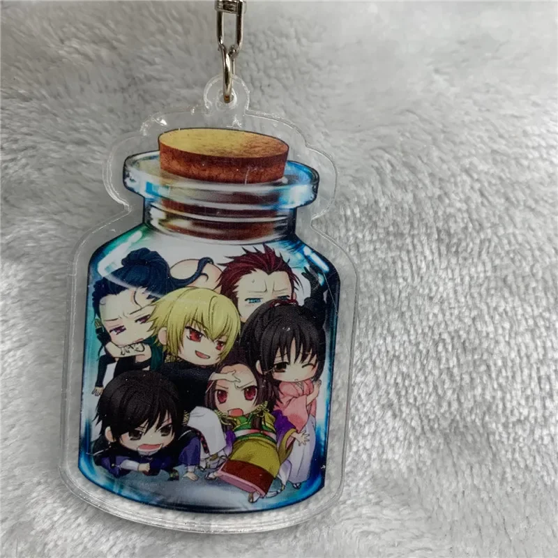 Акриловый брелок Saitou Hajime Okita Souji Fish Run 6 см