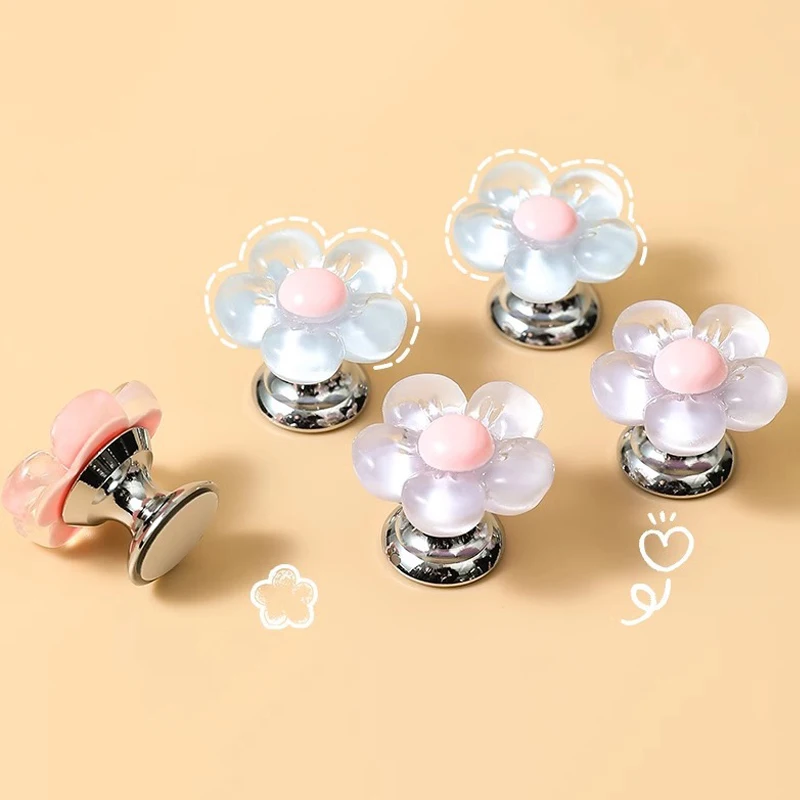 Самоклеящаяся Кнопка Для Унитаза Цветочной Формы Противоскользящий Чехол На