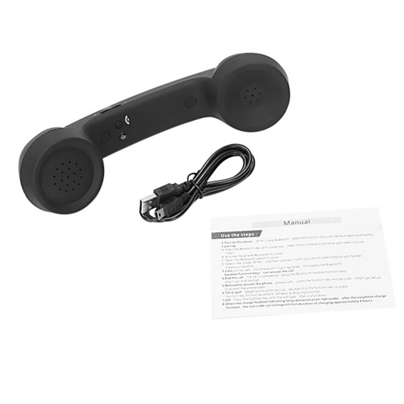 Bluetooth-микрофонные наушники Ретро телефонная трубка Микрофонный динамик Приемник