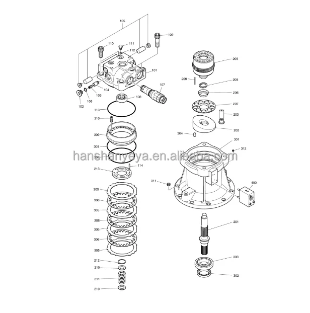 Запасные части для экскаватора Doosan Daewoo Develon оригинальный DX160 DX160LC K 1000101 170303 -00001