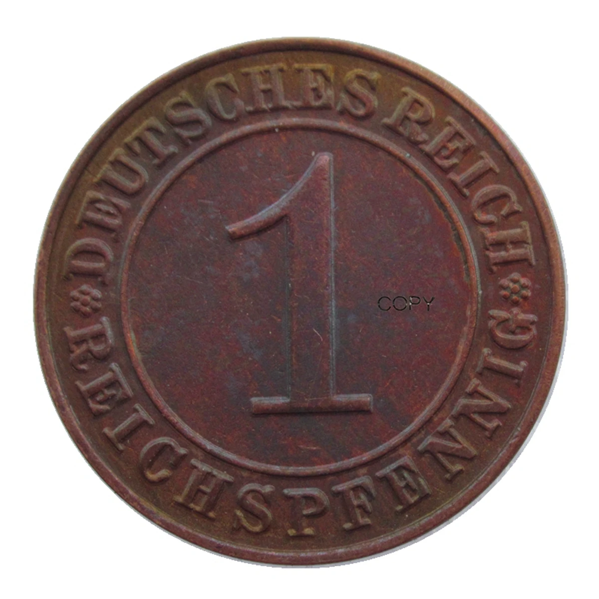 Репродукция Германия 1 Pfiteit 1930-1936 Медная декоративная памятная монета