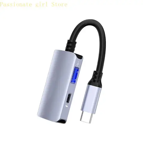 Конвертеры-концентраторы USB C 87HA для дисплеев AR, 4K, 60 Гц, 65 Вт, быстрая зарядка для игр