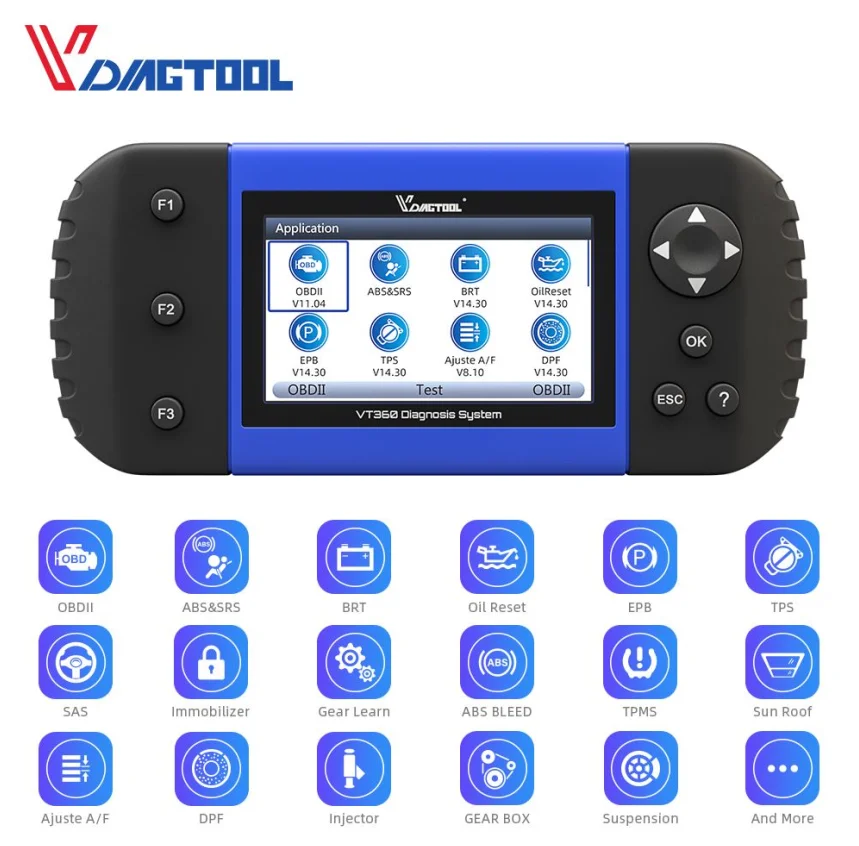 

Считыватель кодов Vdiagtool VT600 с особой функцией, автомобильный диагностический инструмент, сканер OBD2
