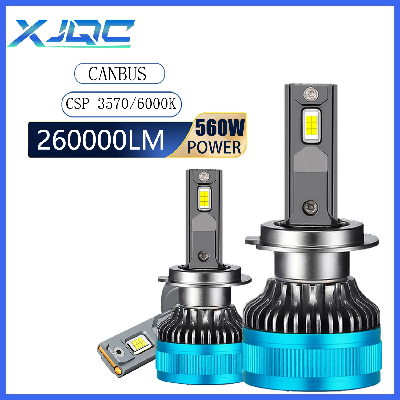 

XJQC D2 260000LM 560W H4 H7 HB3 HB4 9005 9006 9012 LED Bulbs Canbus Ultra Bright High Concentrat Car Headlights Auto Parts