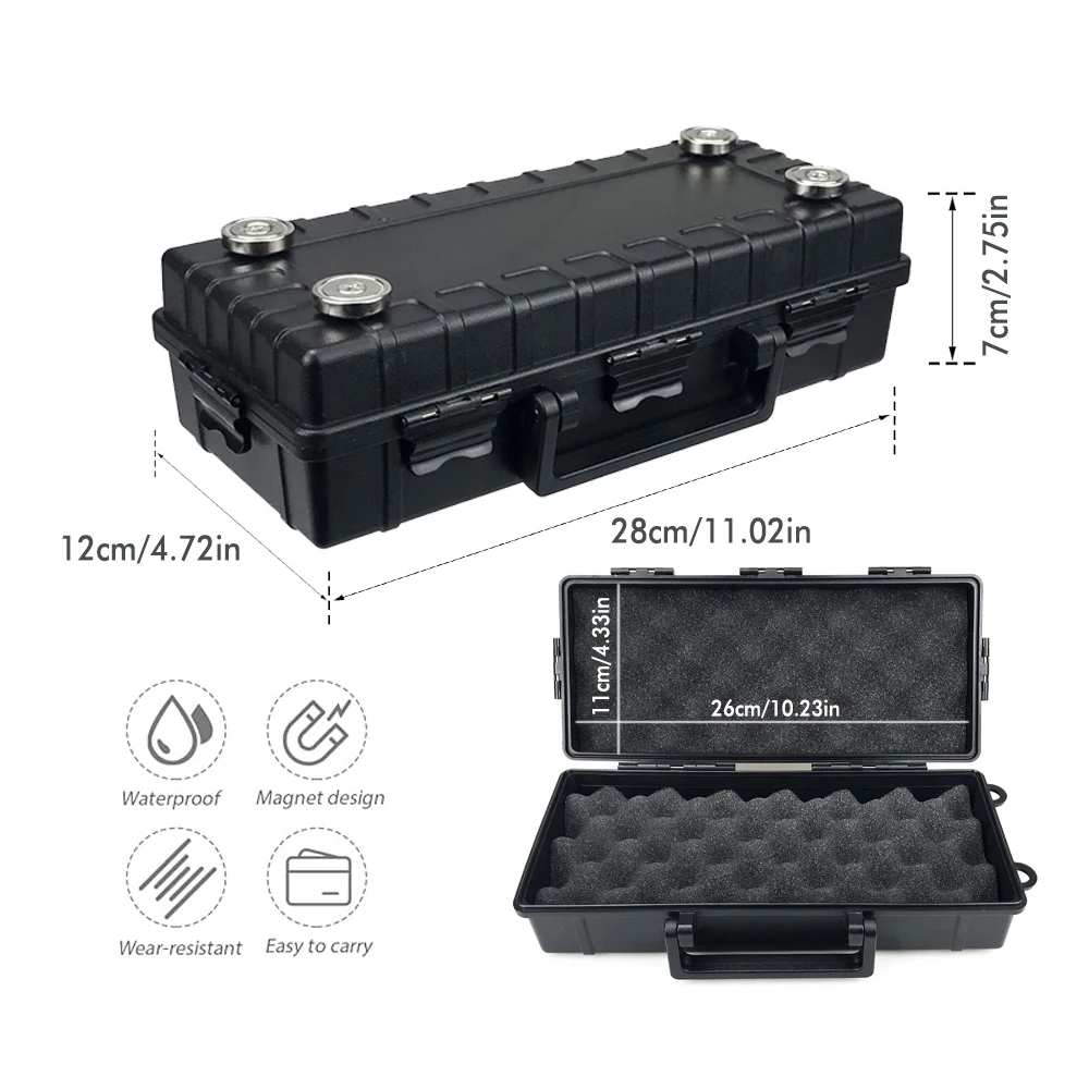 

Водонепроницаемый Магнитный Держатель Для Ключей Под Сиденье Автомобиля, Сильный Магнитный Бокс Для Ключей