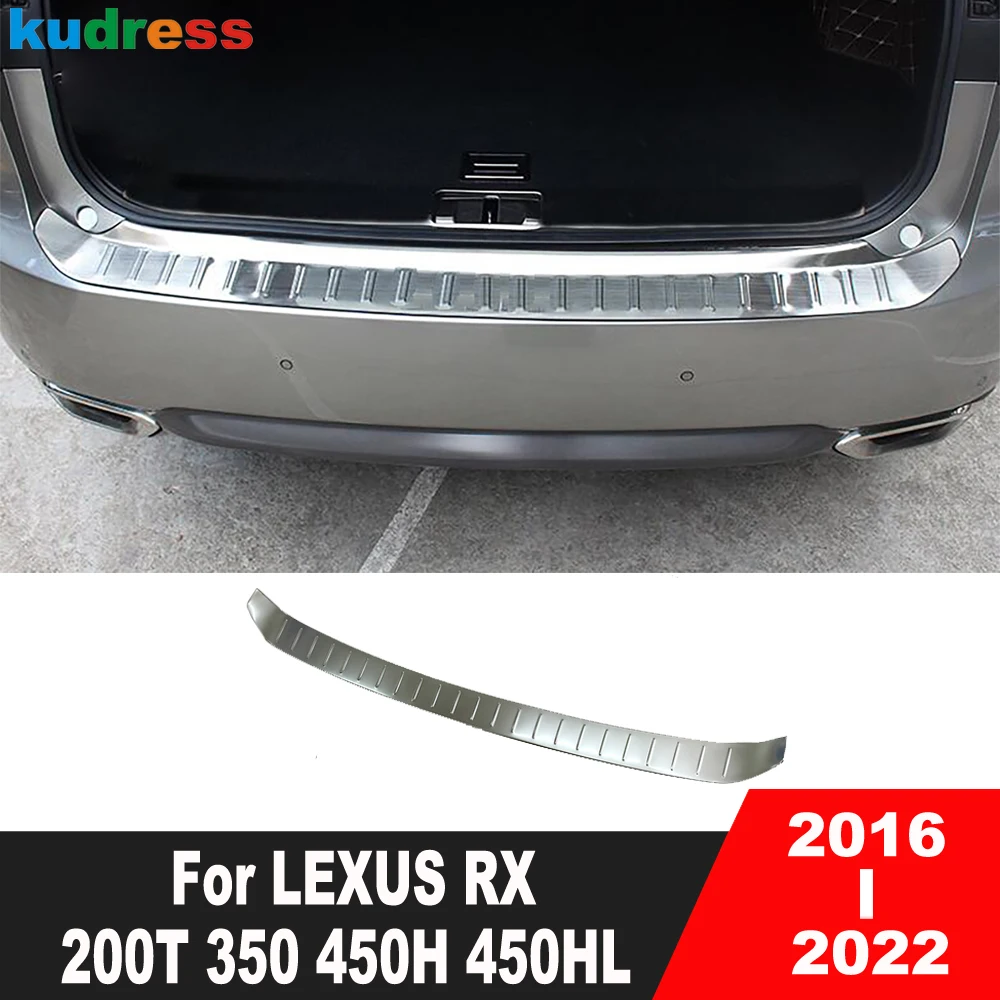 Крышка бампера заднего багажника для LEXUS RX 200T 350 450H 450HL 2016-2021 2022 из нержавеющей