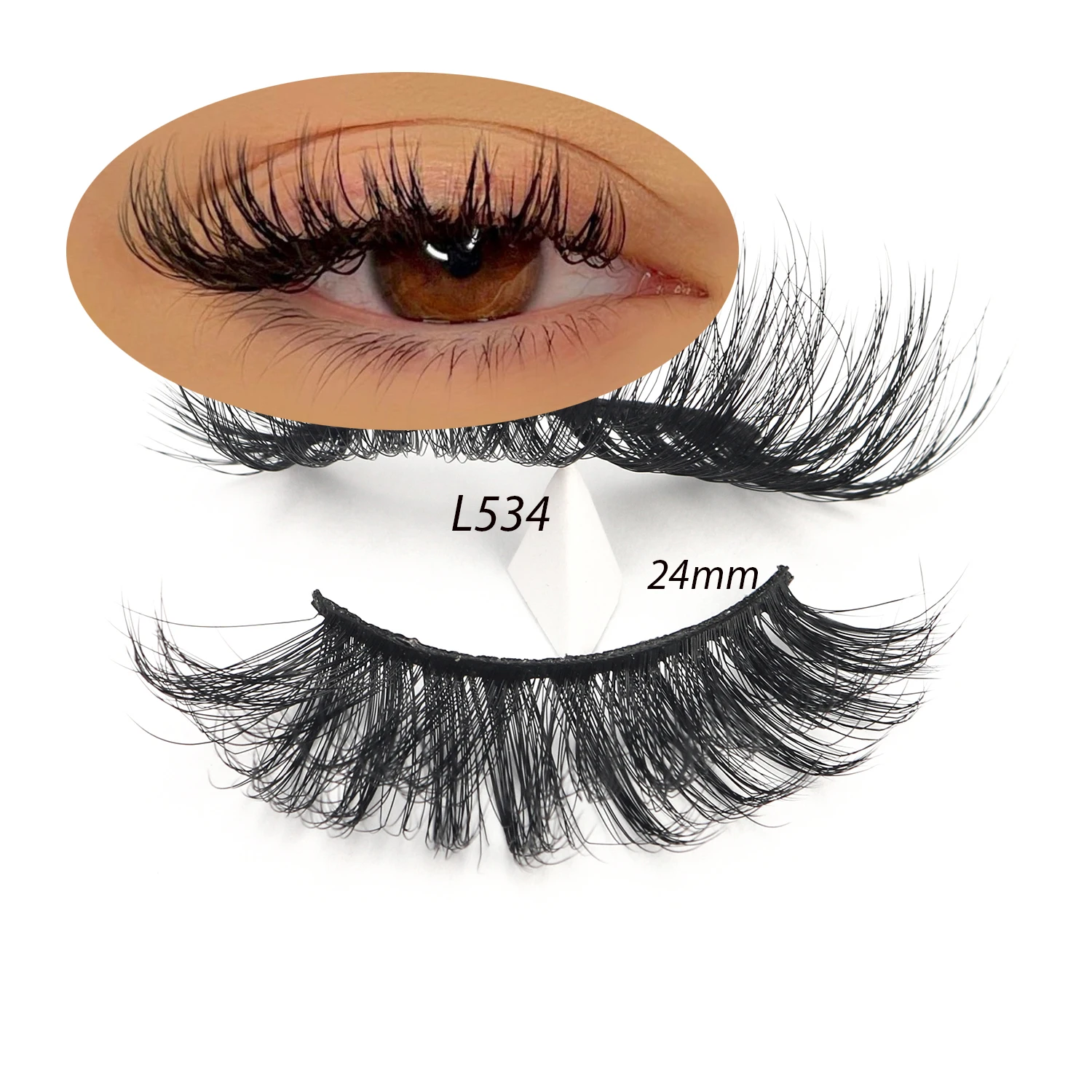 

Eyelash Extensions False Silk Lash Siberia Mink Hair 5D Effects Feeling Soft Stable Curl Dramatic Long For Party