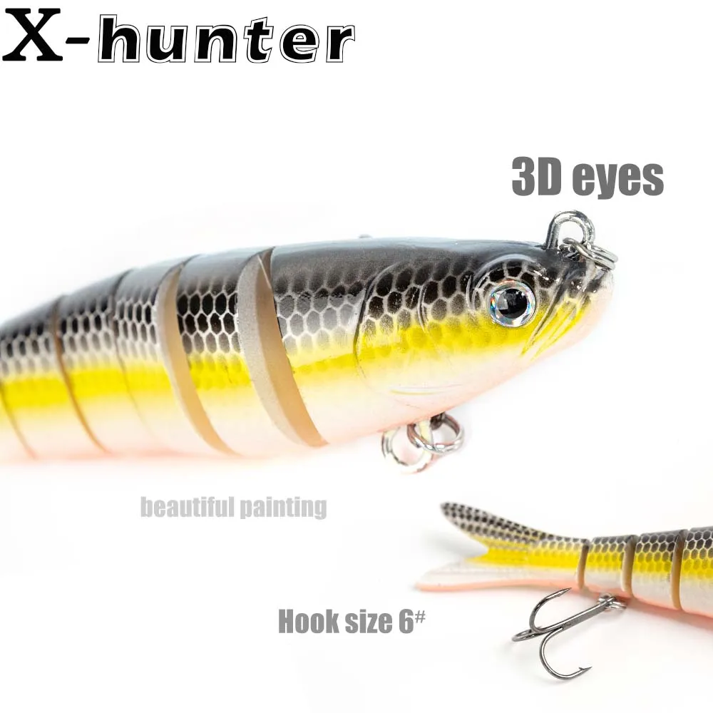 

140mm 26G Fishing Lure 8 Segments Jointed Bait Swimbait Sinking Wobblers For Pike Bass Fake Fish Accessories Tackles