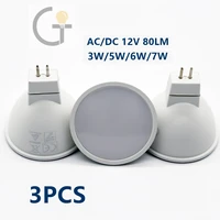 led spotlight mr16 gu5 3 low pressure acdc 12v 3w 7w light angle 120 degrees warm white light with high luminous efficiency