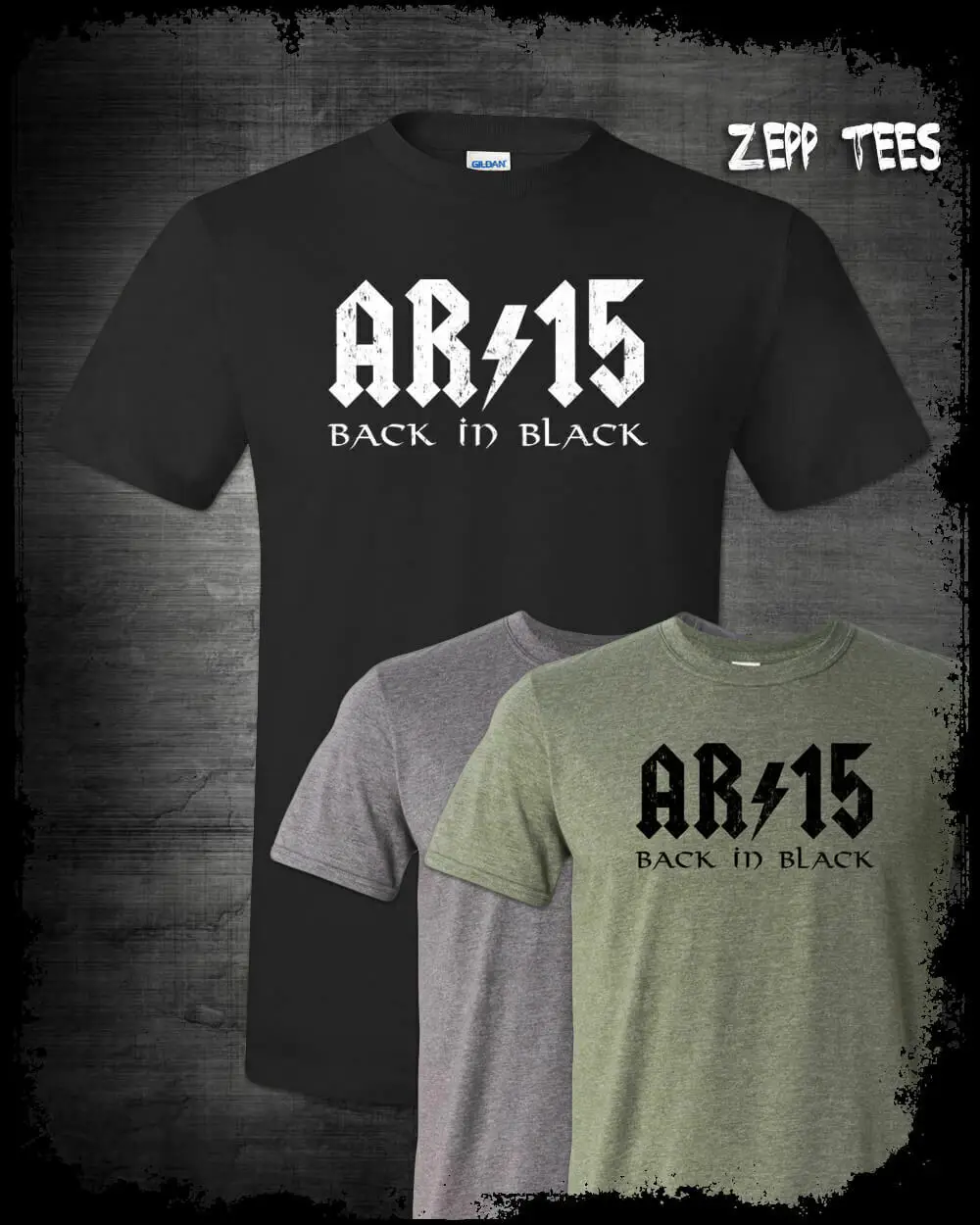 AR15 черная футболка военные про права на оружие не должны быть нарушены ACDC