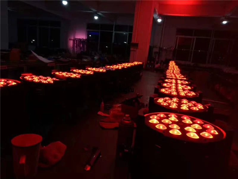 6 шт. светодиодные DMX 18x10 RGBW 4в1 светильники Par64 с зумом для дискотеки бара клуба