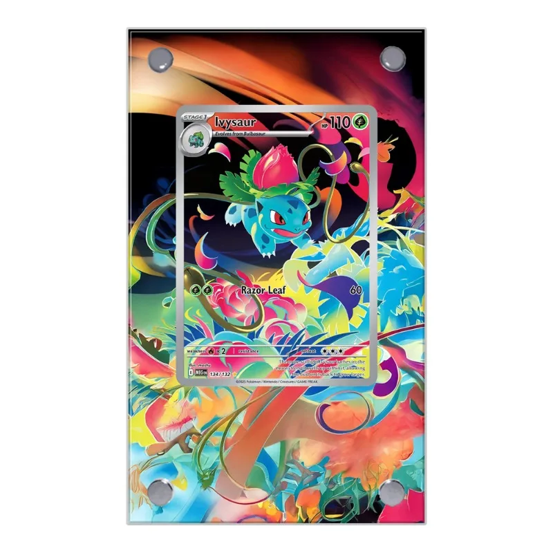 Фото Акриловый защитный чехол-брелок для карт Pokemon PTCG Ivysaur, коллекционный, для аниме-игр, подарок, ручная работа №1