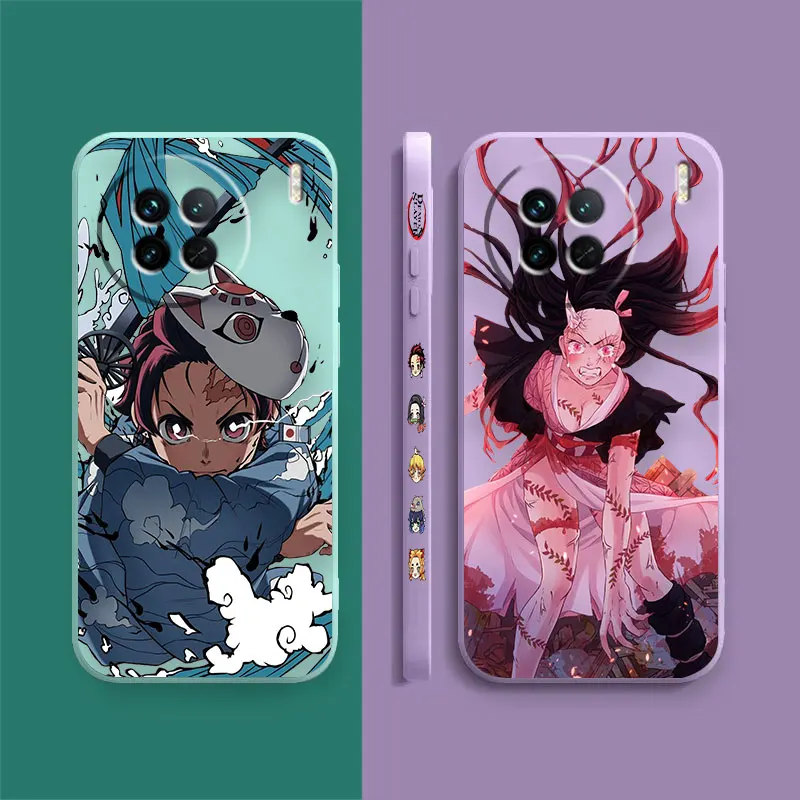 Japan Anime Demon Slayer Phone Case For VIVO X21I X21S X23 X27 X30 X50 X60 X70 X80 X90 5G PRO PLUS Colour Case Funda Shell Capa