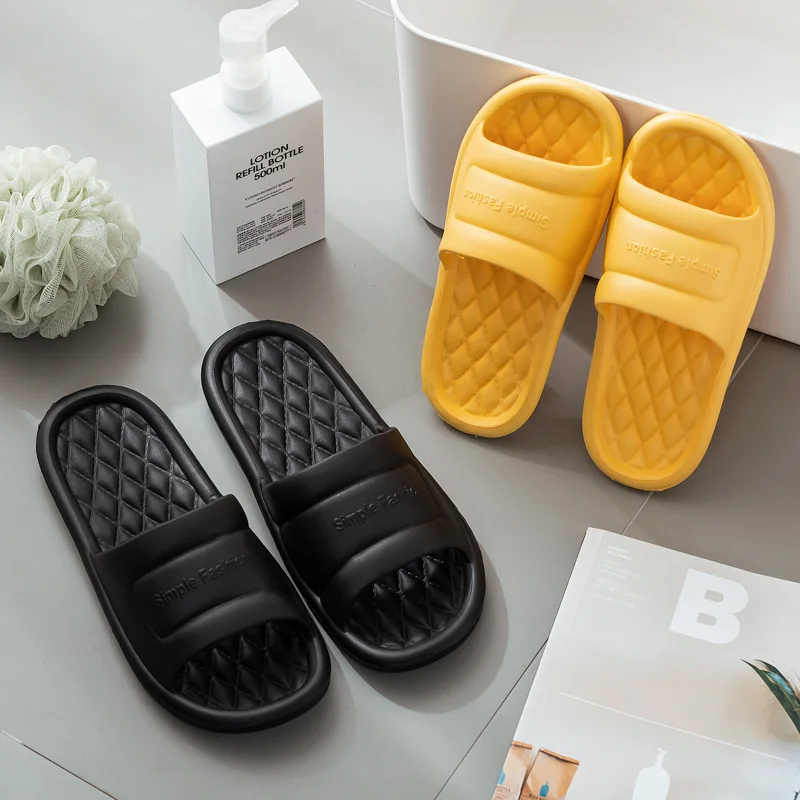 3Pairs/Lot Women Platform EVA Slippers Comfirmed Soft Sole Light Weight at Home Slides Summer Beach Shoes Female Bath Slippers