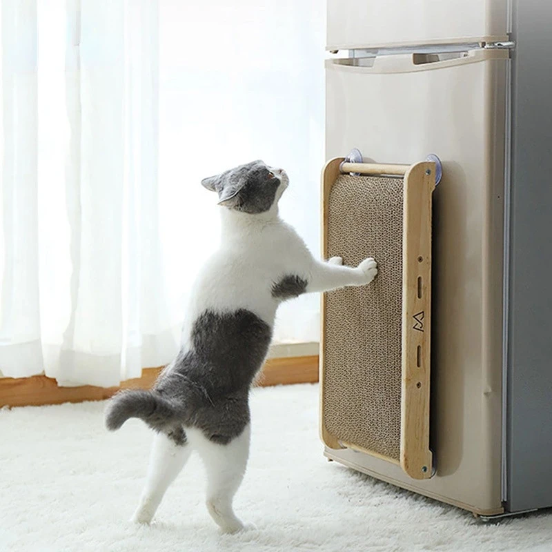 

Toys Supplies Grinding Claw Board Cat Kitty Sucker With Vertical Scratch Scratcher Grinding Nail Training Cat Wooden Toy Pet Cat