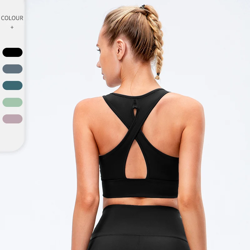 

Women Yoga Underwear Padded Crop Tops Underwear Gym Top Yoga Sports Bra Breathable Fitness Running Vest Yoga Bras Sport Type