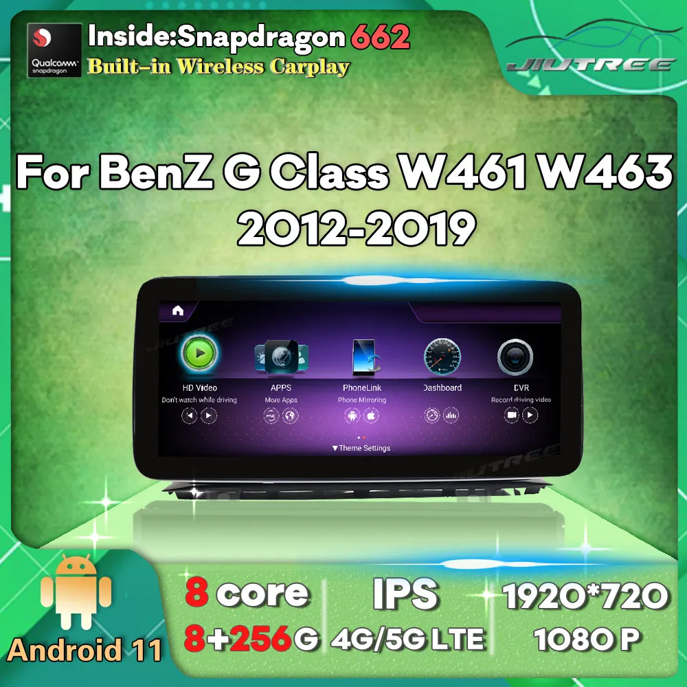 

256G 12.3 Inch Android11 Car Radio For Mercedes Benz G Class W461 W463 2012-2019 GPS Navigation Multimedia Player Stereo Reciver