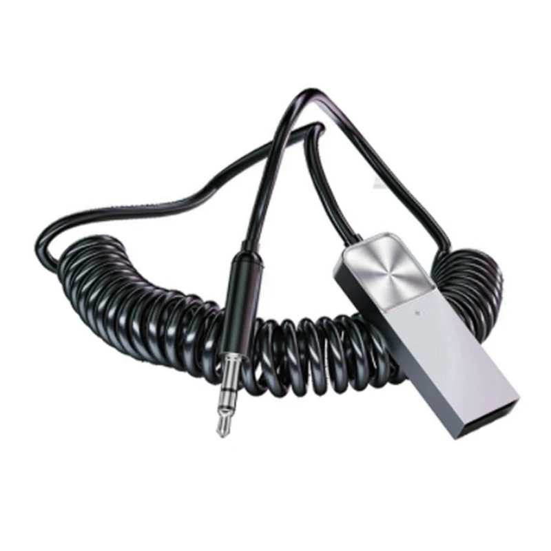 

Car Bluetooth 5.0 Audio Receiver USB 3.5Mm AUX Jack Stereo Hifi Car Transmitter Speaker Auto Wireless Adapter