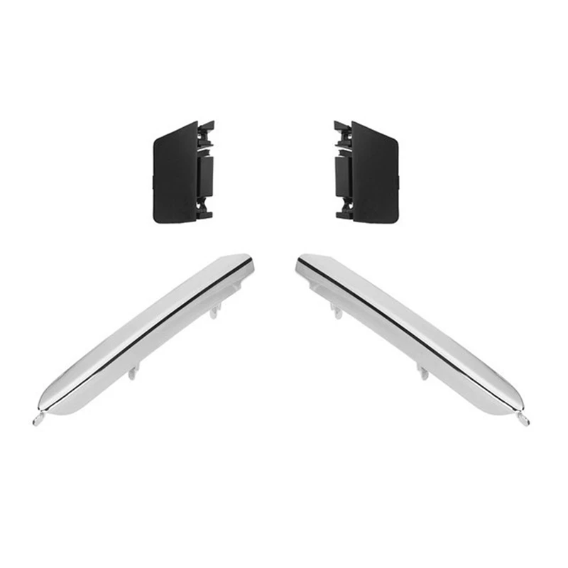 

Car Front Bumper Tow Hook Cap Cover + Plating Chrome Bumper Trim Strip For Lexus RX270 RX350 RX450H 2013-2015