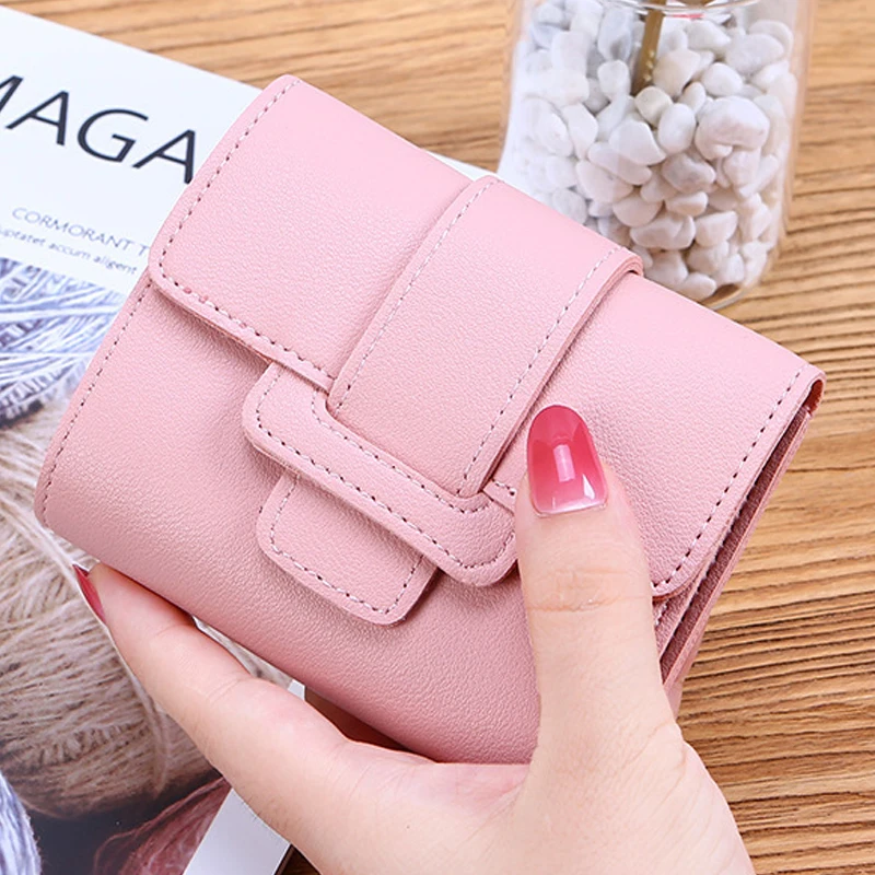 

Female Wallet 2022 Women Wallet Short Change Purse Handbag For Coins Cards Cash Leather Coin Pocket Cartera Mujer