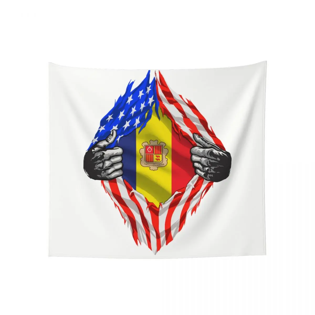 

Tapestry Super Andorran Heritage Andorra Roots USA Flag Gift premium R333 Tapestries Print Humor Graphic wall paintings
