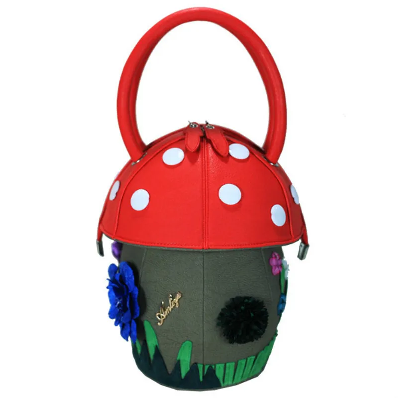 New women's bag Japanese cute bag small fresh candy color women's mini bag handbag personality mushroom bag