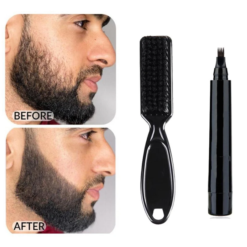 

Beard Pen Beard Filler Pencil And Brush Beard Enhancer Waterproof Moustache