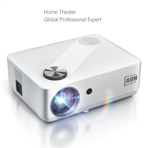Проектор AKEY8 AUN Full HD на Android 9, видеопроектор, декодирование 4K, домашний кинотеатр, ТВ-проектор, лучевой светодиодный проектор для домашнего ки...
