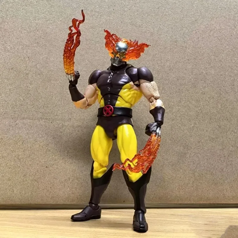 Фото Коллекционная фигурка X-Men Wolverine Hellverine от Ct Toys Mafex 096, полностью подвижная, из ПВХ, модель для подарка и демонстрации на столе №4