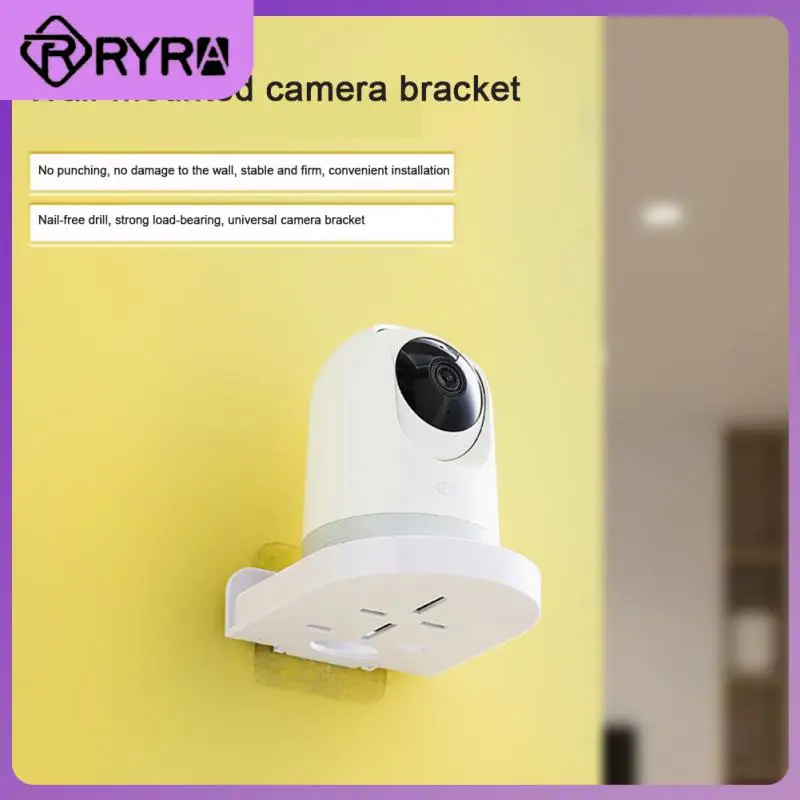 

5/8/10PCS Plastic Home Decoration Rack Traceless Home Camera Holder Sundries Shelves Tray Punch Free Home Organizer Wall Shelf