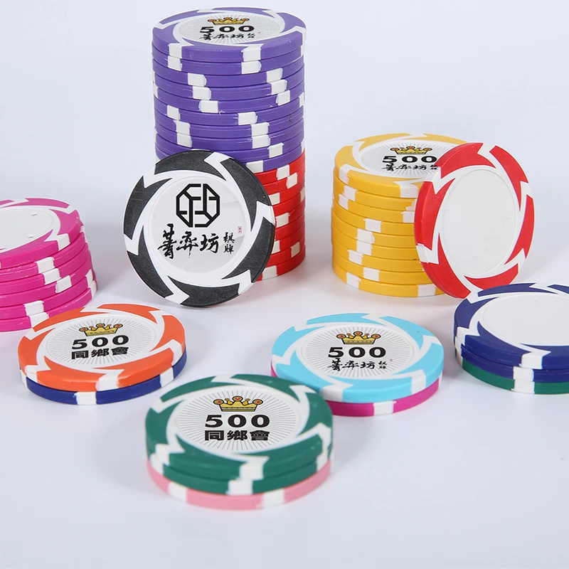500 шт. профессиональные керамические чипы для покера 12 г