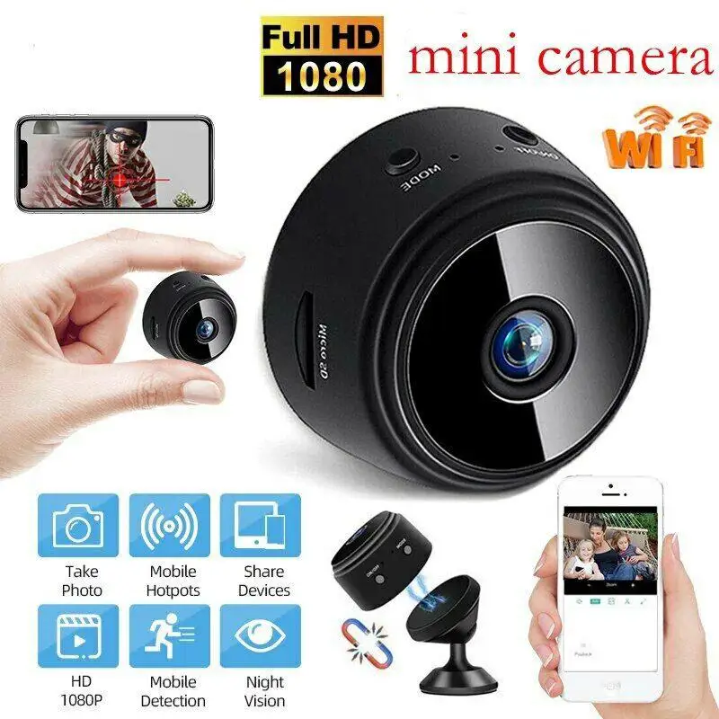 

Hd 1080p Ip Mini Camera Remote Control Night Vision Motion Detection Security Surveillance Video Camcorder with Snake Pipeline