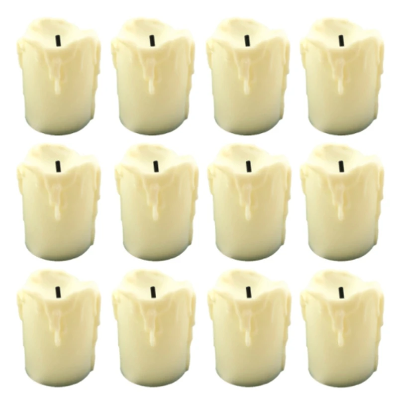 

Светодиодный пламенная Светодиодная свеча, яркий чайный светильник на батарейках с реалистичным пламенем, Рождественский праздник, свадьб...