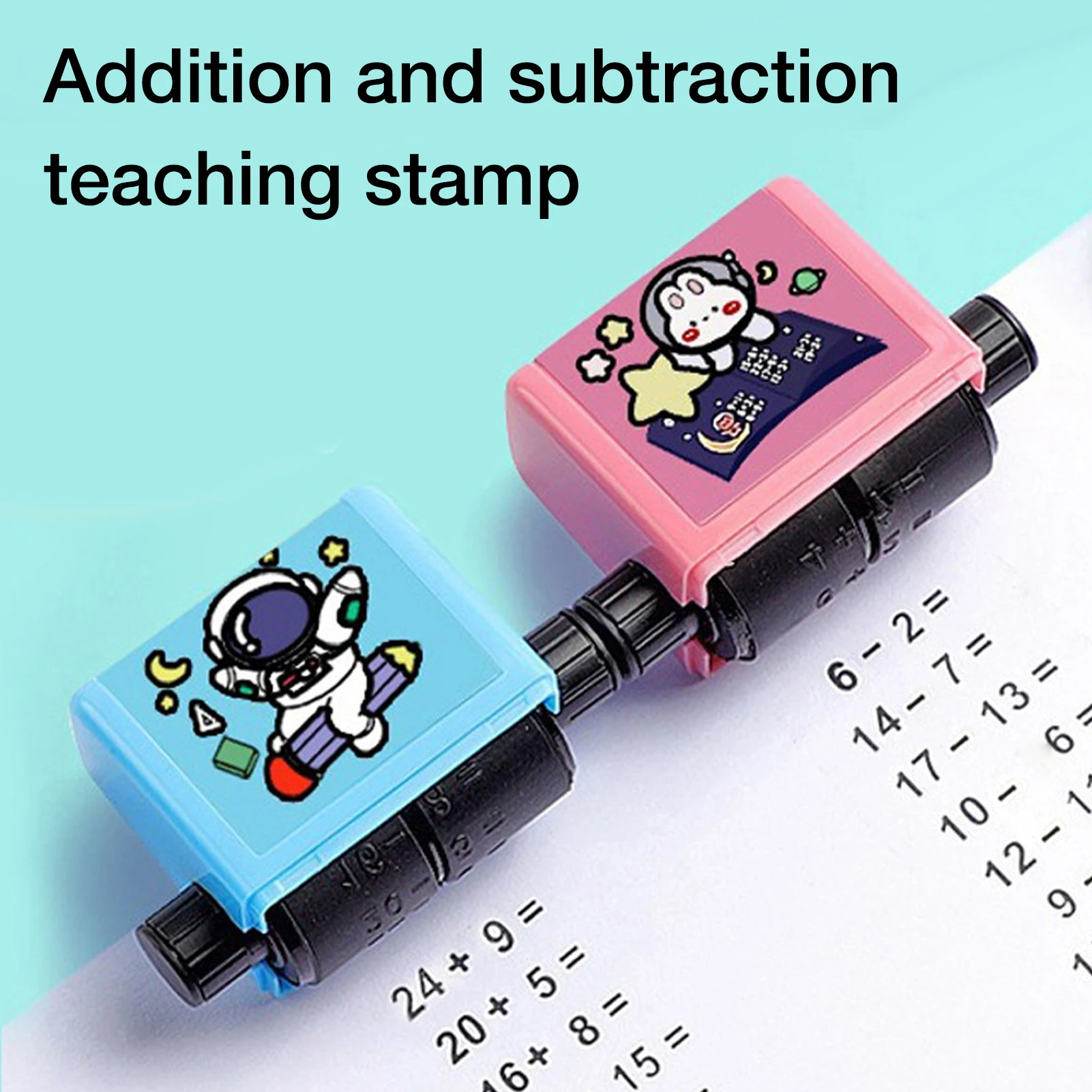

Roller Digital Teaching Stamp Seal Artifact Teaching Math Practice Questions for Preschool Kindergarten Supplies