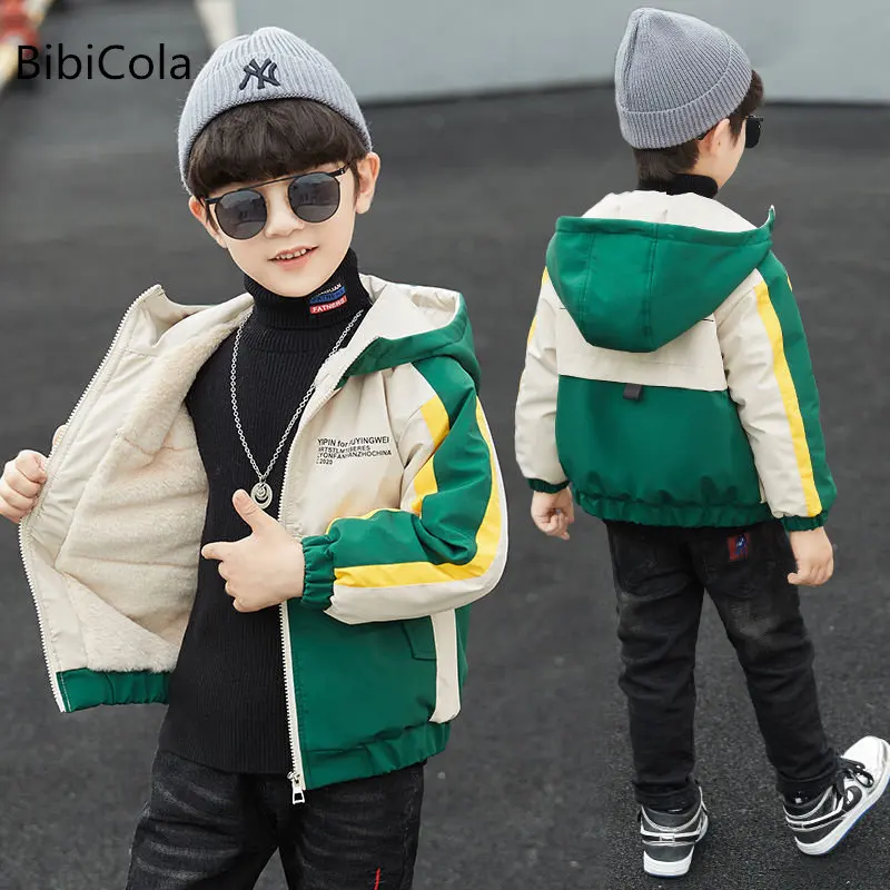 

Осенне-зимнее пальто для мальчиков 2022 г. Новая детская одежда утепленное пальто в Корейском стиле для мальчиков в иностранном стиле