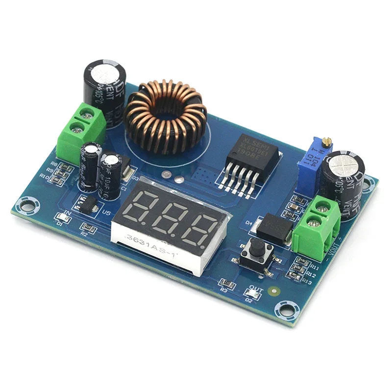 5A DC-DC преобразователь повышающий модуль источник питания цифровой вольтметр