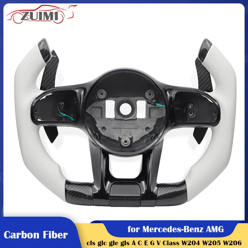 Обновленное карбоновое Рулевое колесо для Mercedes-Benz AMG w167 w177 w190 w205 w206 w213 w217 w222 w223 x253