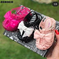 melissa childrens sandals 2022 new summer girls jelly shoes roma breathable retro beach shoes kids princess sandals hmi0 44