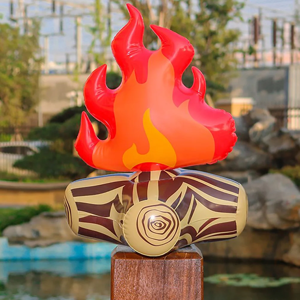 Украшение надувное пламя модель двора реквизит ПВХ костер кемпинг вечеринка