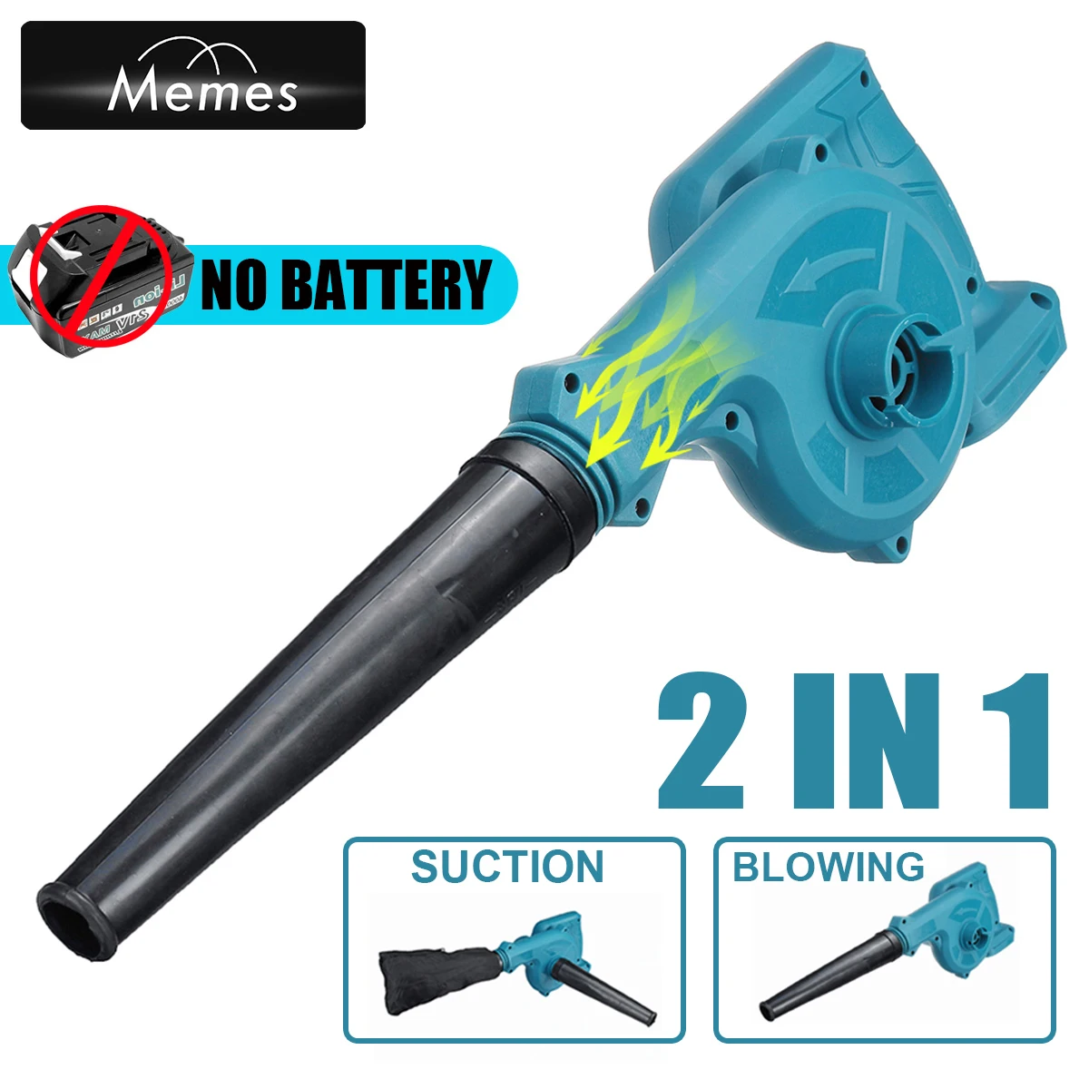 cordless electric air blower suction portable handheld leaf computer dust collector cleaner power tool for makita 18v battery free global shipping