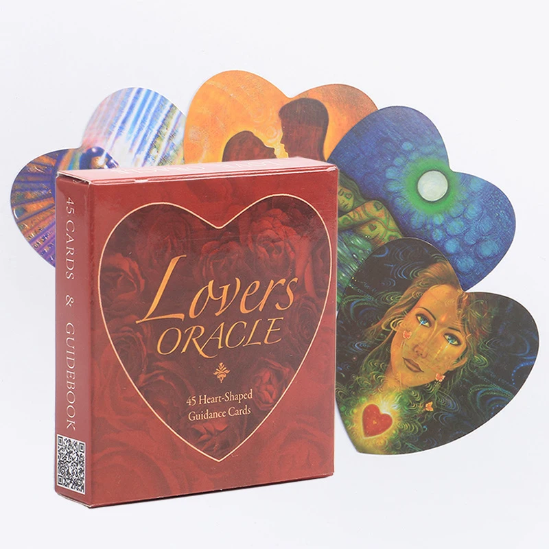 

1 PC Couple Love Oracle Card Love Oracle Heart-Shaped English Card Tarot Cards Board Game Cards
