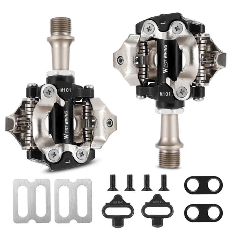 

WEST BIKING Self-Locking SPD Pedals MTB Components Using For Bicycle Racing Mountain Bike Parts Mountain Bike Pedals