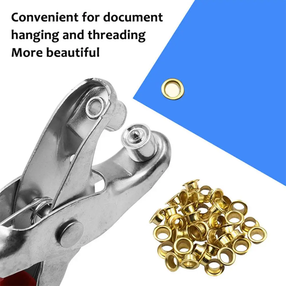 

Eyelet Hole Punching Pliers Kit Shoe Holes Rivet Pliers DIY Manual Tools Kit For Punching Binding With 4mm Button 40pcs (approx.