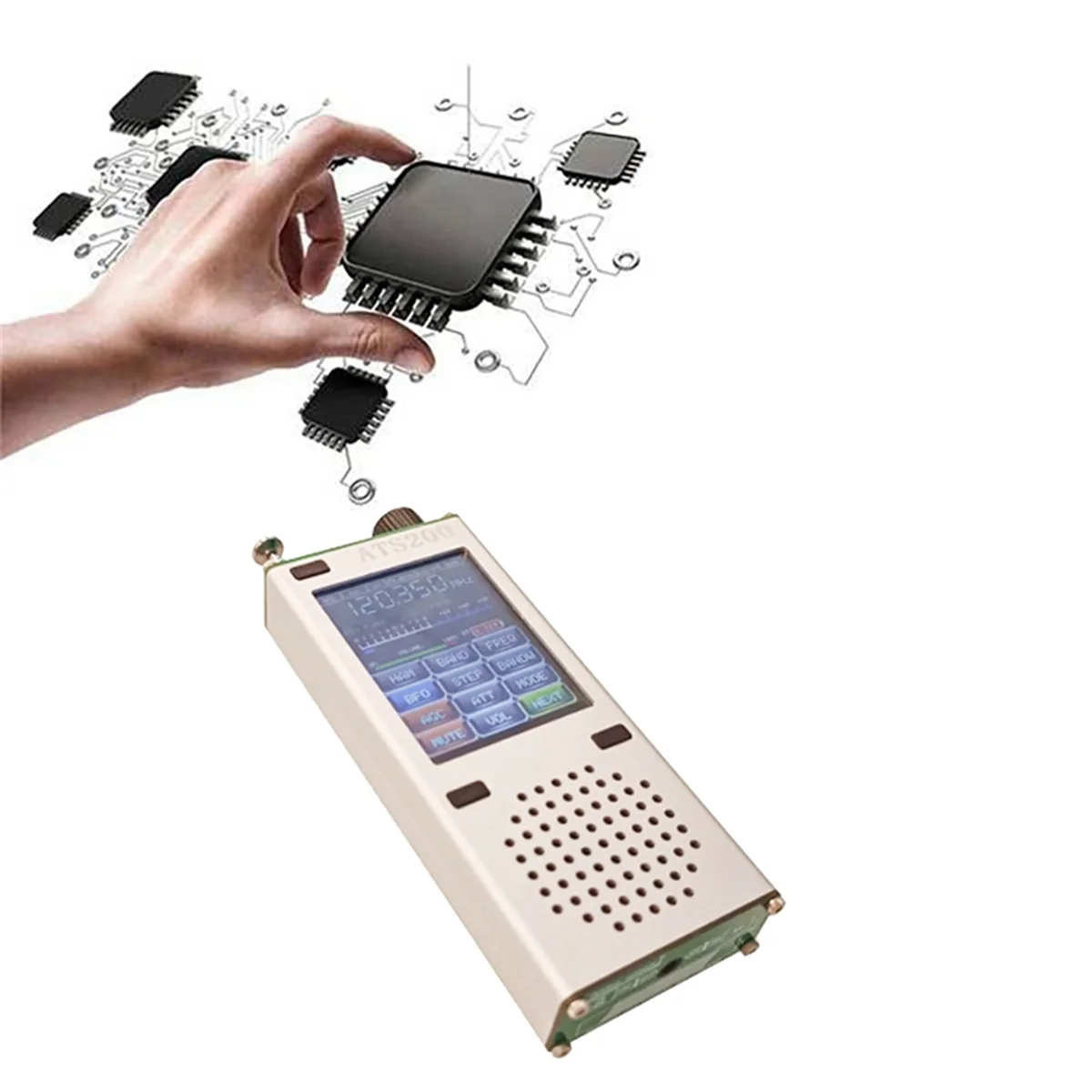 Полнодиапазонное радио ATS200 SI4732+ESP32+Bluetooth+2 4-дюймовый сенсорный дисплей