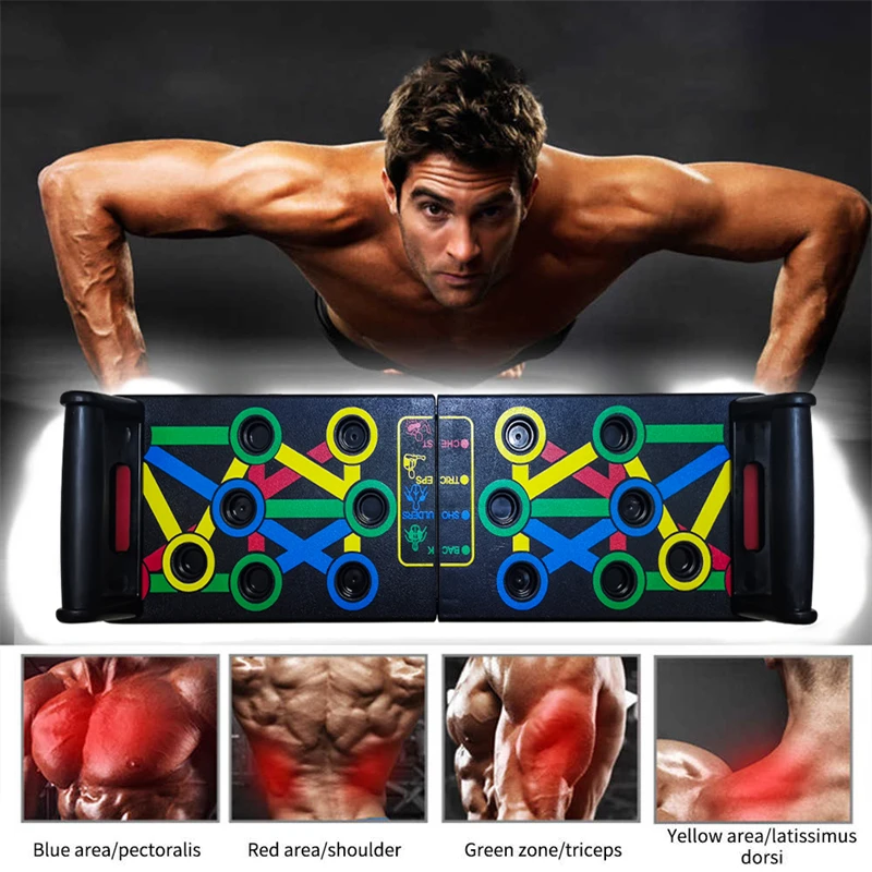 

14 In 1 Push-Up Rack Board Training Sport Workout Fitness Gym Equipment Push Up Stand for Abs Abdominal Muscle Building Exercise